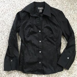 Black buttondown